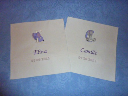 Coussin naissance Elina Camille